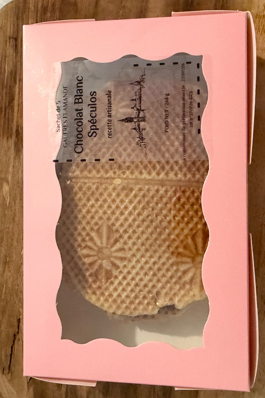 ⭐️ Gaufres Flamandes Spéculoos & Chocolat blanc – Lot de 5